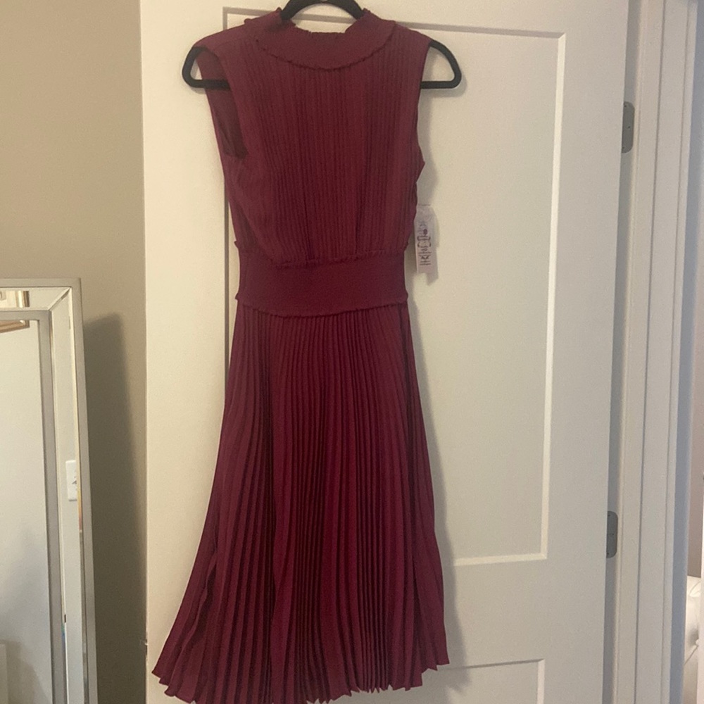 Beautiful NWT Nanette Lepore dress.  Maroon / wine color size 2